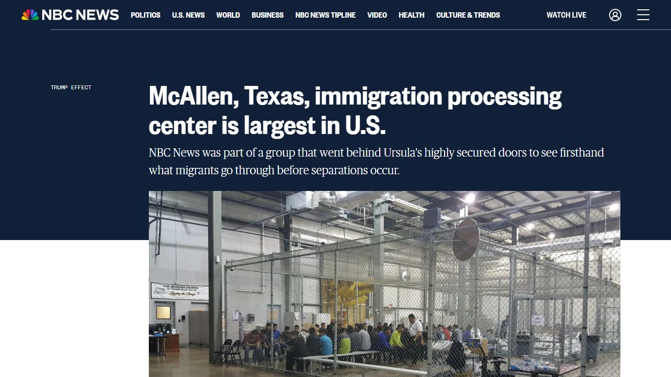 McAllen, Texas, immigration processing center is largest in U.S. - NBC News